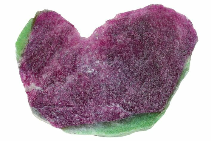 Polished Ruby In Zoisite Section - Tanzania #131393